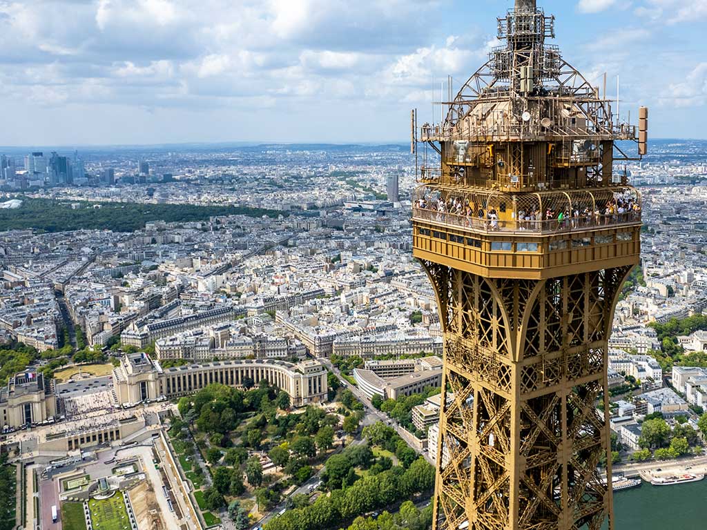 On top of the Eiffel Tower in Paris, book your guided tours and tickets at GetYourTicket
